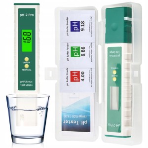 MIERNIK PH WODY Z PRZYCISKAMI ZIELONY pH-2Pro