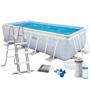 Basen ogrodowy stelażowy 400 x 200 x 100 cm 4w1 INTEX 26780