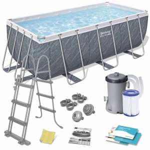 Basen ogrodowy stelażowy 412 x 201 x 122 cm 11w1 Bestway 56722