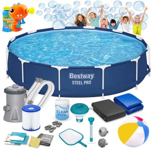 Basen ogrodowy stelażowy 366 x 76 cm 16w1 Bestway 56681