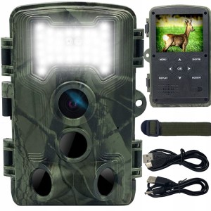 FOTOPUŁAPKA KAMERA LEŚNA MYŚLIWSKA DETEKCJA FullHD
