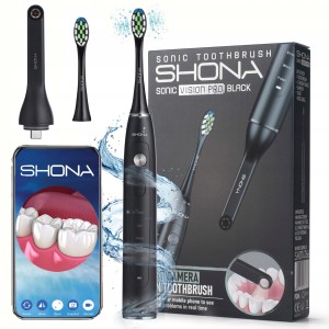 SONICZNA szczoteczka do zębów SHONA SONIC VISION PRO black + KAMERA Wi-fi