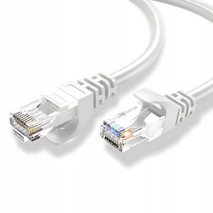 Patchcord Montis U/UTP 5e RJ45 / RJ45 25 m biały