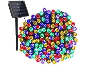 LAMPKI SOLARNE 100 LED OGRODOWE KOLORY WW CW MULT