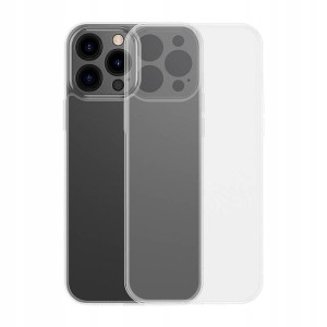 Etui Baseus Frosted do iPhone 13 Pro Max (przeźroczyste) + szkło hartowane