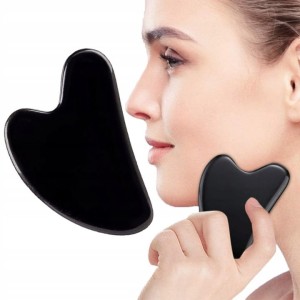 NATURALNY KAMIEŃ GUA SHA IDEALNY MASAŻER DO TWARZY SKÓRY