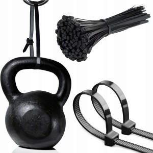 100x OPASKA ZACISKOWA OPASKI ZACISKOWE TRYTYTKI CZARNE 4,8 x 500mm DO 22KG