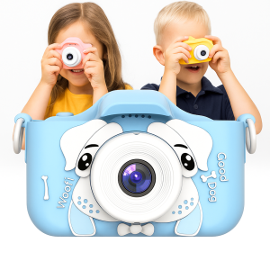 Aparat cyfrowy dla dzieci fotograficzny edukacyjny piesek pies niebieski