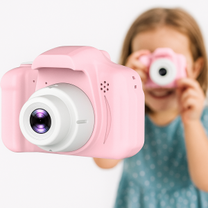 Aparat cyfrowy dla dzieci fotograficzny edukacyjny zabawka X2 różowy