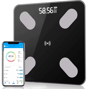 Waga łazienkowa elektroniczna bluetooth smart LCD B2017 CZARNA