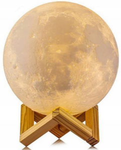 Lampka nocna księżyc 3D moon TGB light projektor ozdoba dekoracja z pilotem