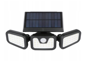 Lampa solarna ogrodowa zewnętrzna uliczna z czujnikiem naścienna 3w1 LED