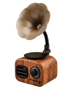 Gramofon bluetooth przenośny głośnik retro bezprzewodowy unikalny dekoracja
