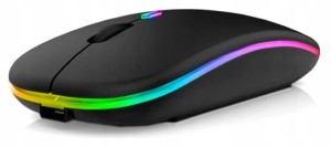Mysz bezprzewodowa ergonomiczna do laptopa komputera podświetlenie LED