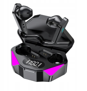Słuchawki dokanałowe douszne gamingowe bluetooth przenośne czarne X15
