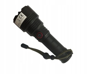 Latarka LED taktyczna mocne światło survival z akumulatorem 3400mah
