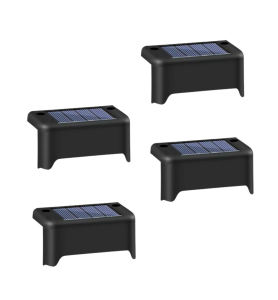 Lampki solarne ogrodowe na ogród taras balkon schody LED zestaw 4 sztuk