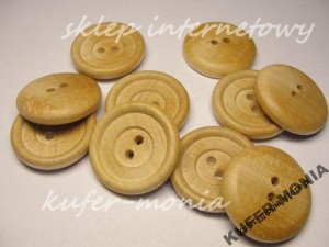 Guziki Drewniane D2 - 28 (10szt)