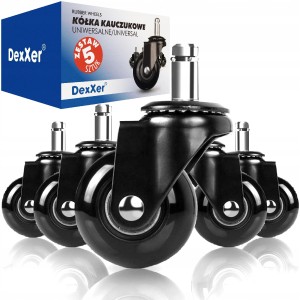 KÓŁKA DO FOTELA GUMOWE 5 SZTUK C-50