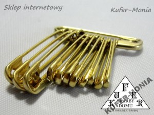 Agrafki Złote - 3 rozmiary MIX 28