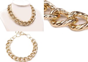 Naszyjnik metalowy GOLD